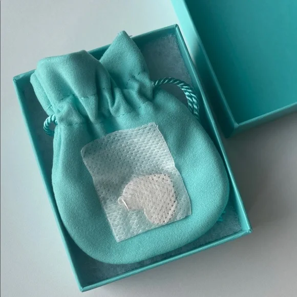 Tiffany & Co. Mom Heart Tag Charm in Sterling Silver